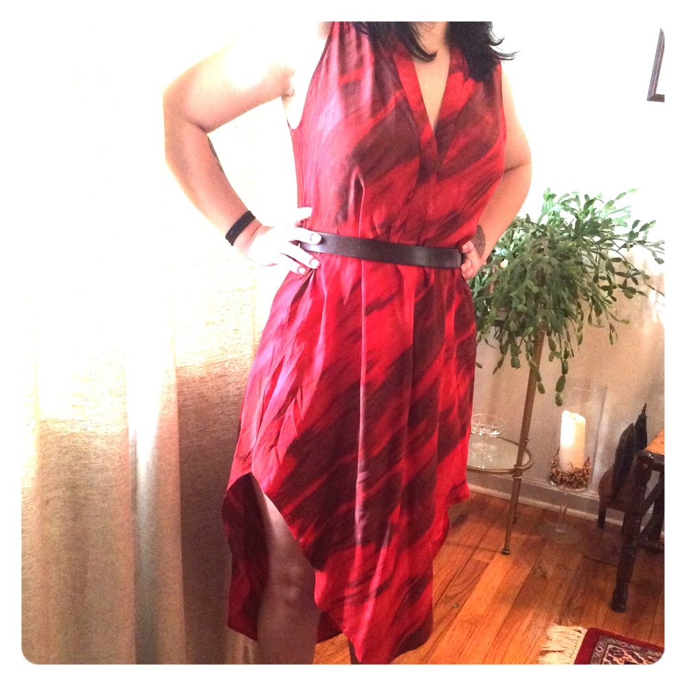 Beautiful silk high-low dress